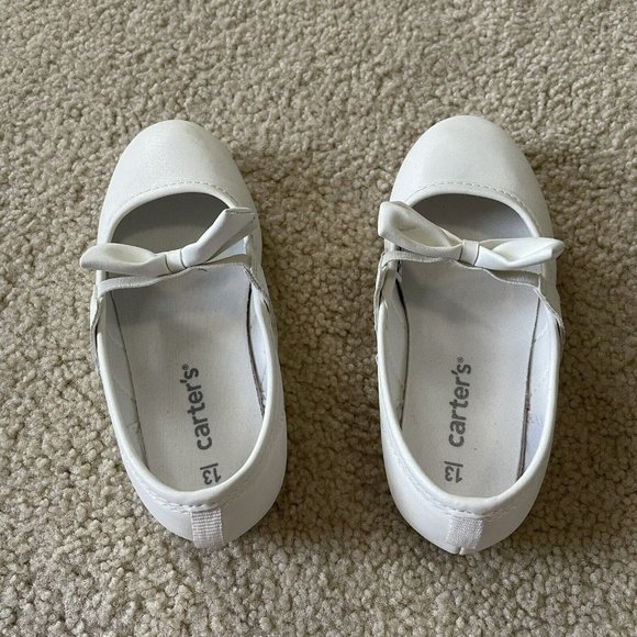Carters Slip On White Dress Shoe Size 13 - Picture 7 of 8